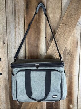 Procase Knitting Organizer Large Bag Zipper Storage Crochet Hook Sewing Holder